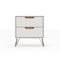 Manhattan Comfort Rockefeller Nightstand 2.0 in Off White and Nature, PK2 2-102GMC3 - alternate 4